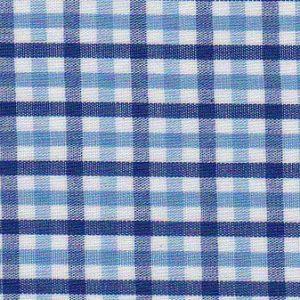 COBALT, NAUTICAL WHITE CHECK 100% COTTON 60" WIDTH - one yard increments FABRIC FABRIC FINDERS 