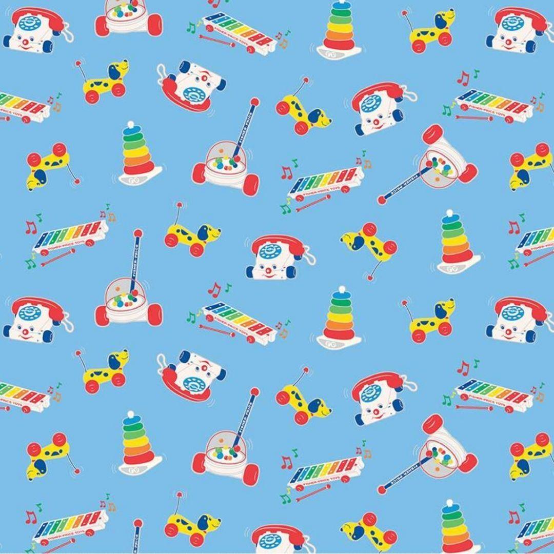 FISHER PRICE TOYS FABRIC - one yard increments FABRIC FABRIC FINDERS 