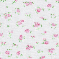 Pink Scattered Floral Fabric 100% COTTON  60" WIDTH - Oak Leaf Shoppe