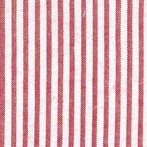 Seersucker Red White Stripe Fabric 100% COTTON  60" WIDTH - Oak Leaf Shoppe