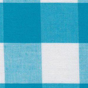 Turquoise 1" Buffalo Gingham Fabric 100% COTTON  60" WIDTH - Oak Leaf Shoppe