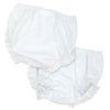 WHITE EYELET BLOOMER DIAPER COVER PERSONALIZED BLOOMERS NEW ICM 